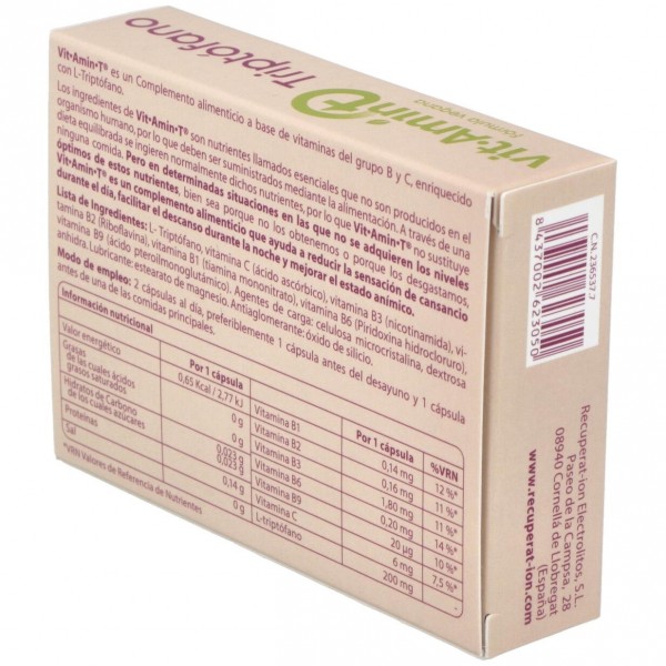 Vit Amin T Triftofano 30 Capsulas