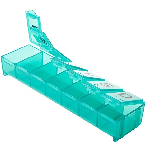 Pastillero Semanal - S - 1 Organizador De Medicamentos (Semanal 1T Diaria)