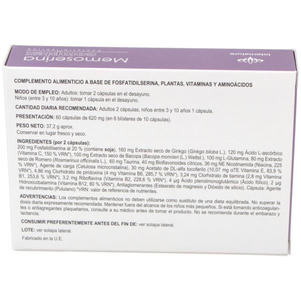Equisalud Internature Memoserina Complex 60Caps