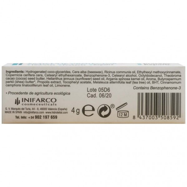 Hidrotelial Protector Labial Activo Spf15 4G