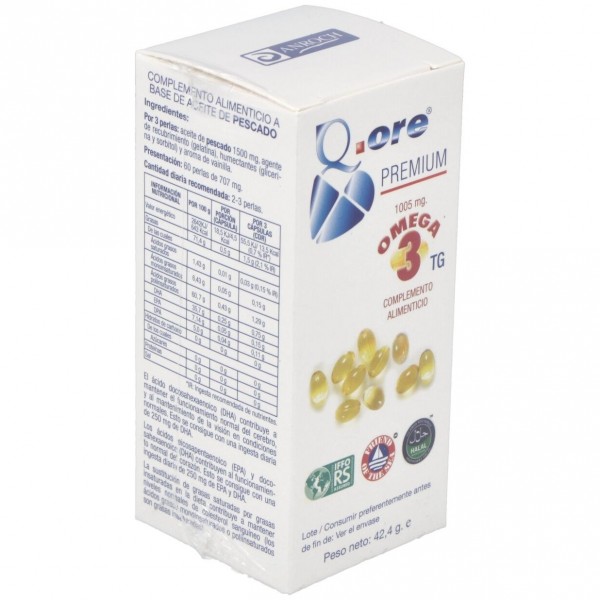 Q.Ore Premium Omega 3 60Perlas