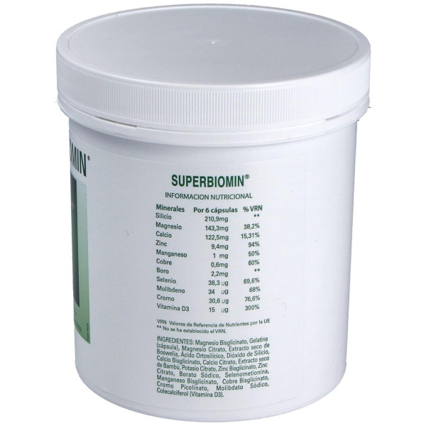 Biomin Superbiomin, Un Complejo Mineral Para El Tránsito Intestinal 410 Cápsulas