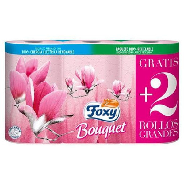 Bouquet Papel Higiénico Color Y Perfume 3 Capas 6 Rollos