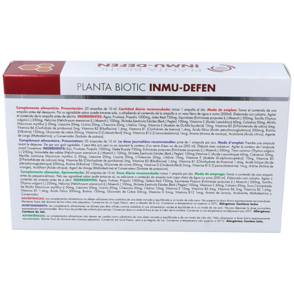 Plantabiotic Inmuno Defense Ampolla Bebible 10 M