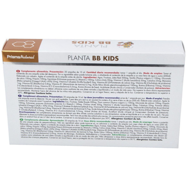 Planta Bb Kids Ampolla Bebible 10 Ml 20 Amp