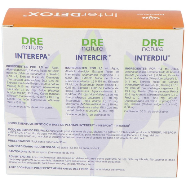 Equisalud Internature Drenature Interdetox 3X30Ml
