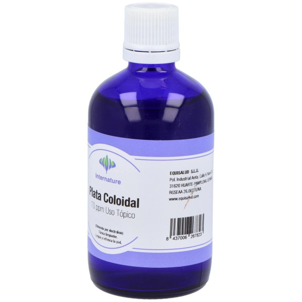 Internature Plata Coloidal Uso Tópico 10Ppm 100Ml