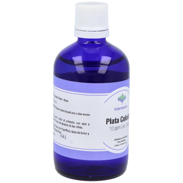 Internature Plata Coloidal Uso Tópico 10Ppm 100Ml