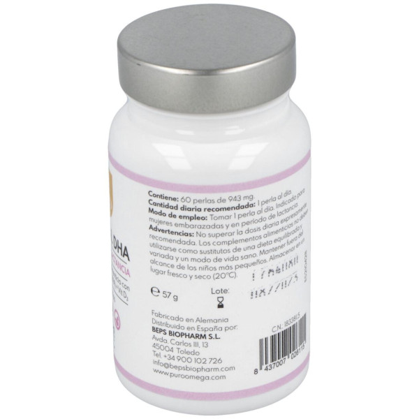 Puro Omega Natural Dha Embarazo Lactancia 60 Perlas