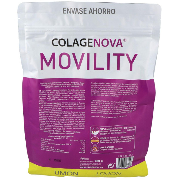 Colagenova Movility 780Gr. Sabor Limon