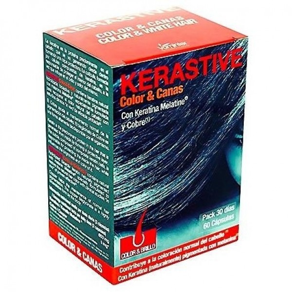 Kerastive Color Y Canas Con Melatine+Cobre 60 Cápsulas