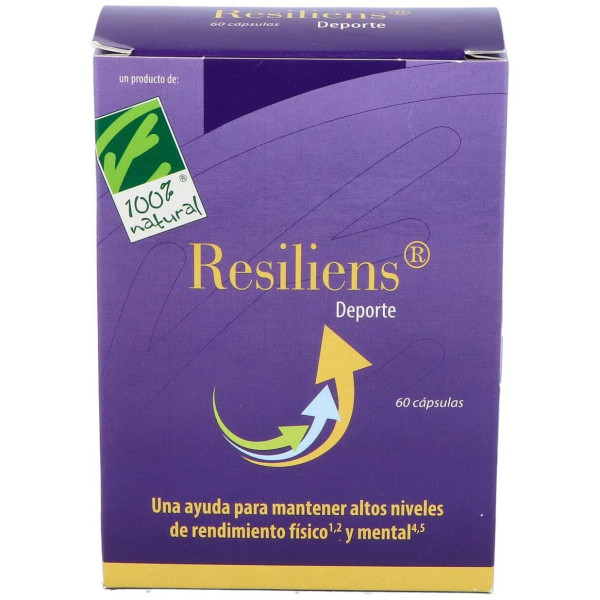 100% Natural Resiliens Deporte 60 Cápsulas