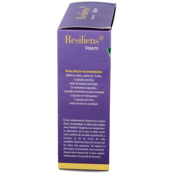 100% Natural Resiliens Deporte 60 Cápsulas