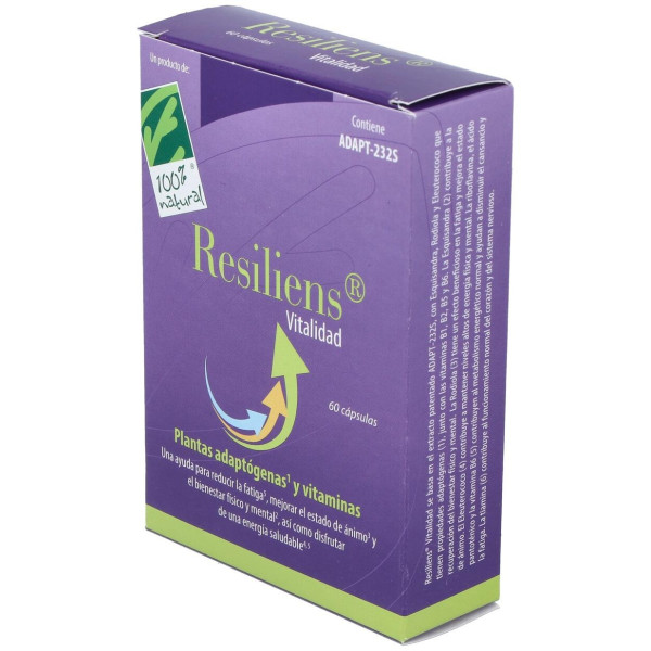 100% Natural Resiliens Vitalidad 60 Cápsulas