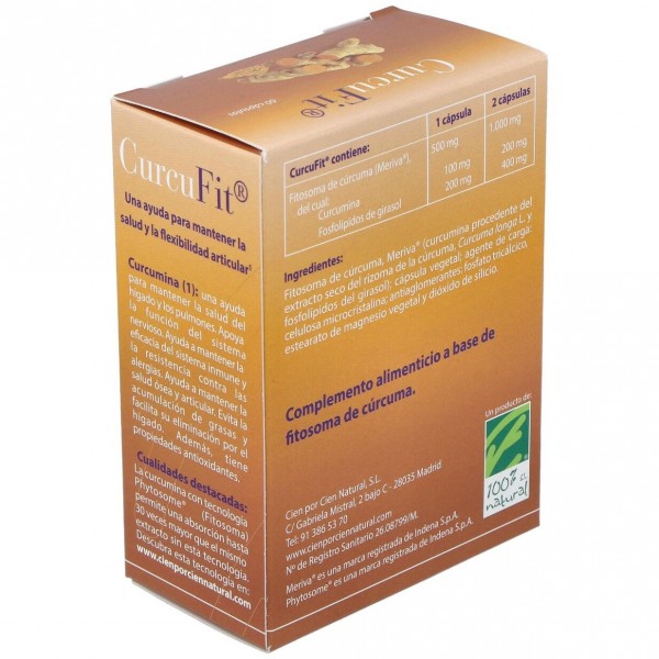 Curcufit 60 Capsulas 100% Natural
