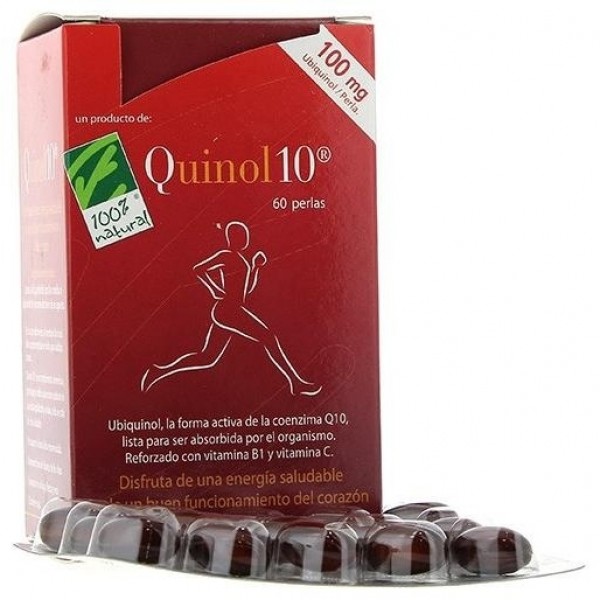 100% Natural Quinol10  60 Perlas De 100Mg