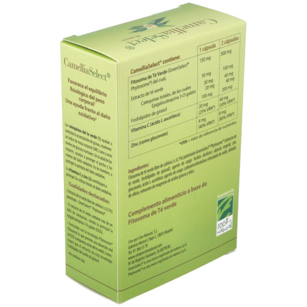 100% Natural Camellia Select Antioxidante 60Cáps