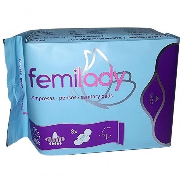 Silvestre Compresas Noche 8 Capas 8 Uds Femilady