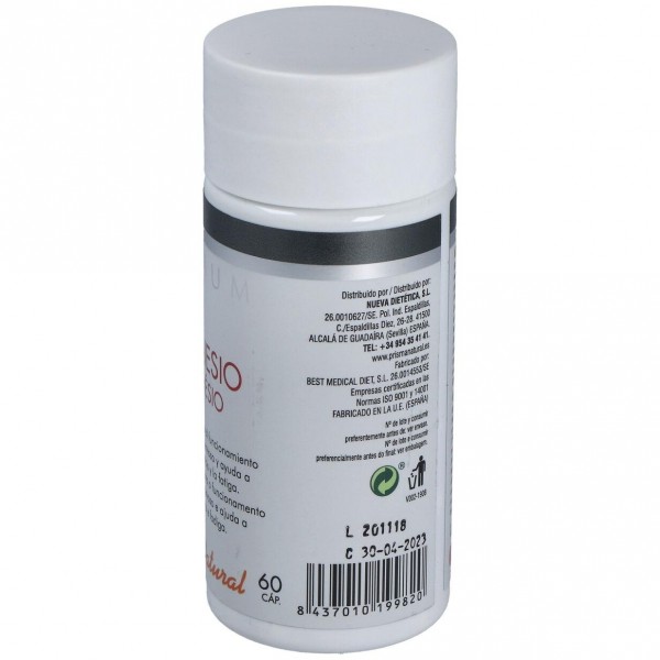 Nueva Dietetica Magnesio 537 Mg, 60 Cápsulas