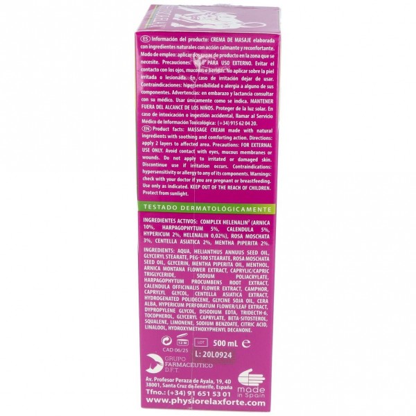 Physiorelax Pack Forte Plus 500Ml + Botella