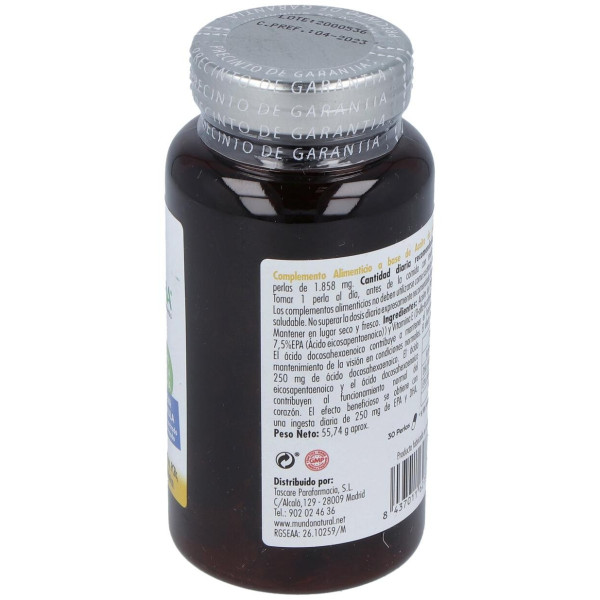 Mundonatural Oleomega3 80% Dha 1G 30Caps