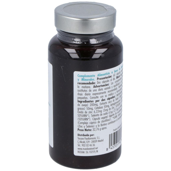 Mundo Natural Enervital Capilar 60 Caps