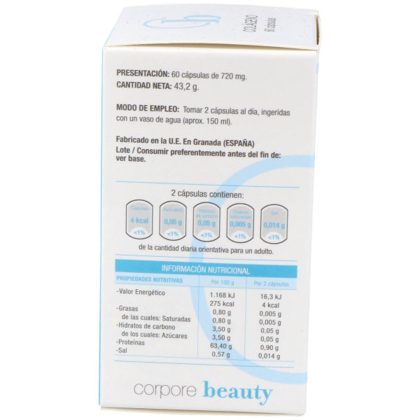 Corpore Beauty Colageno Hidrolizado+Ac Hialur. 60C