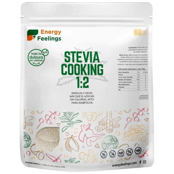 Energy Feelings Stevia Cooking 1:2 Gluten Free Vegan 1Kg