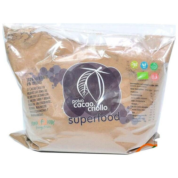 Cacao Polvo 1Kg. Eco Vegan Sg