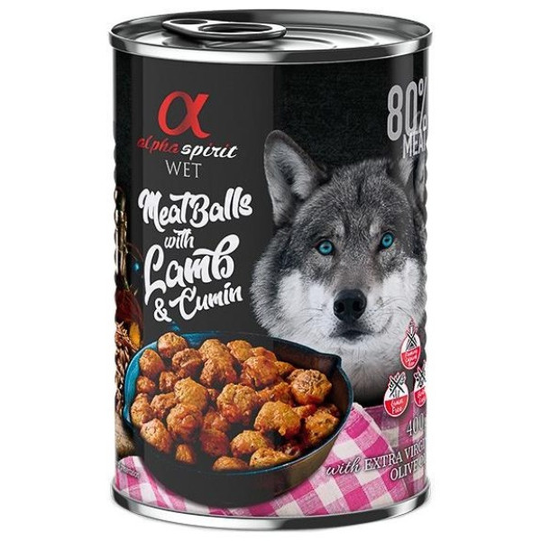 Alpha Spirit Albóndigas Cordero Comino 12X400Gr