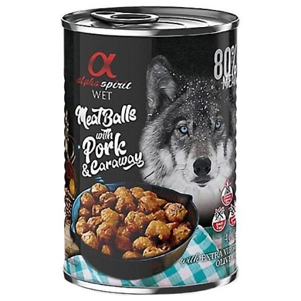 Alpha Spirit Albóndigas Cerdo Alcarabea 12X400Gr