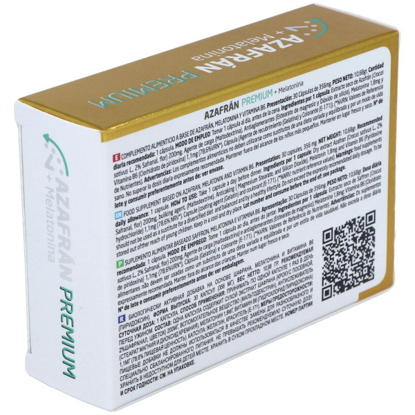 Tequial Azafran Premium + Melatonina 30Caps
