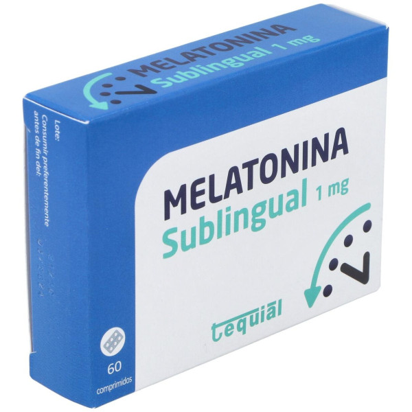 Tequial Melatonina Sublingual 1Mg 60Comp