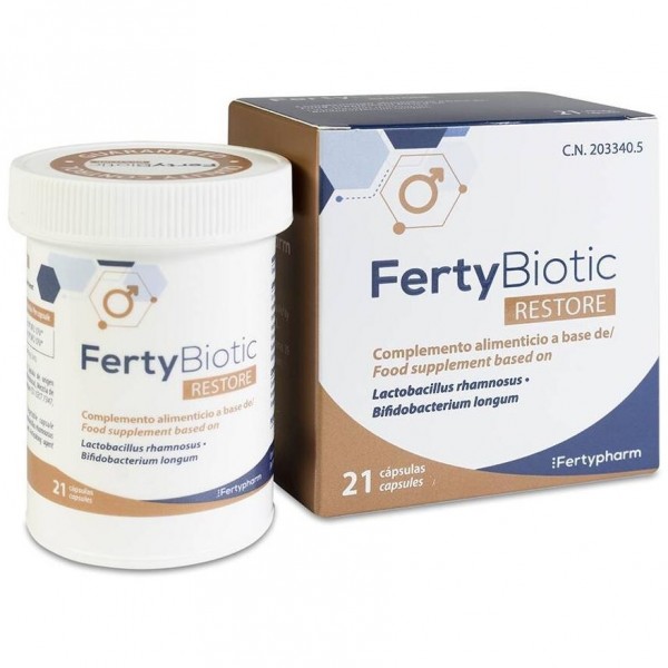 Fertypharm Fertybiotic Restore Probióticos Para La Fertilidad Masculina 21 Cápsulas