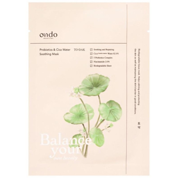 Probiotics Y Cica Water Soothing Mask, Tratamientos Faciales Ondo Beauty 36.5 - Perfumes Club