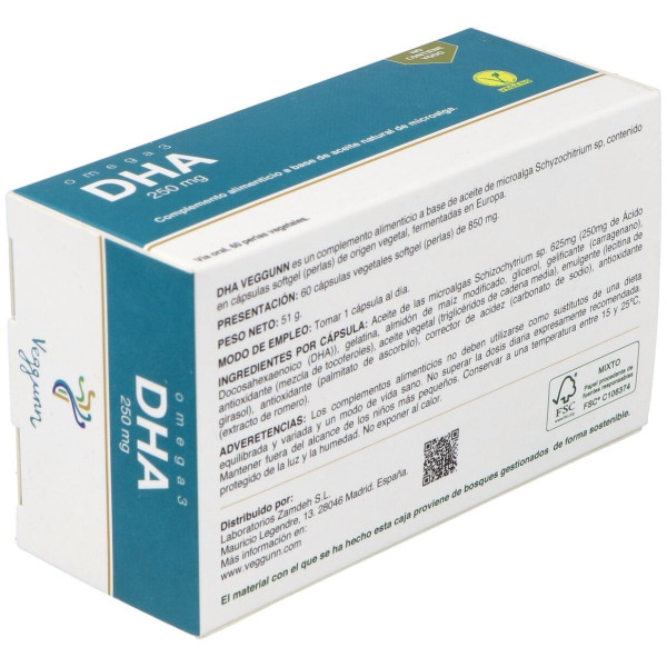 Veggunn Omega 3 De Aceite De Microalga 60 Perlas