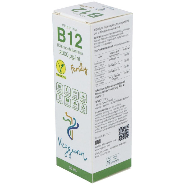 Veggunn Vitamina B12 Family 30Ml