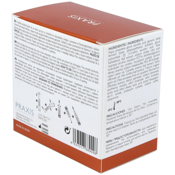 Praxis Proteoglicanos Vit C Plus 24 Ampollas