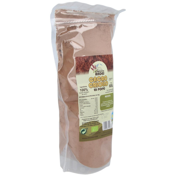 El Oro De Los Andes Cacao Criollo En Polvo 600G