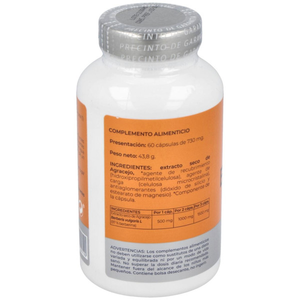 Nutilab Berberina Para El Azúcar, El Colesterol Y El Bienestar General En Cápsulas