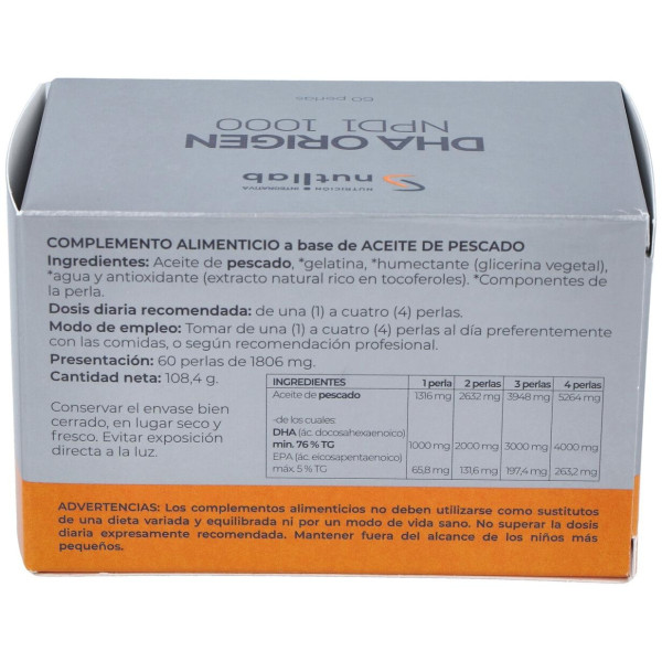 Dha Origen Npd1 1000 Blister 60Perlas.