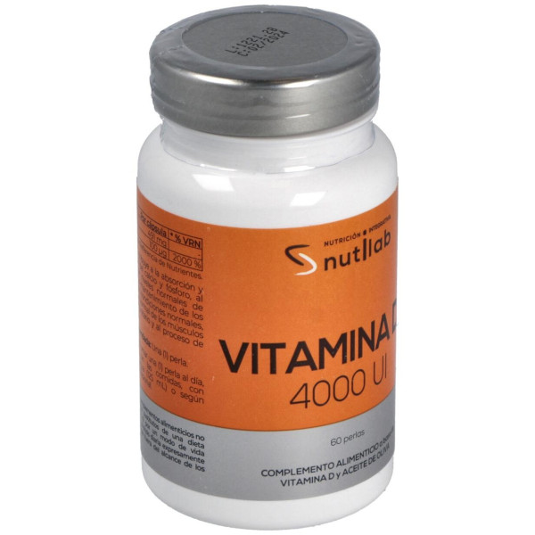 Nutilab Vitamina D3 60 Perlas 4000Ui