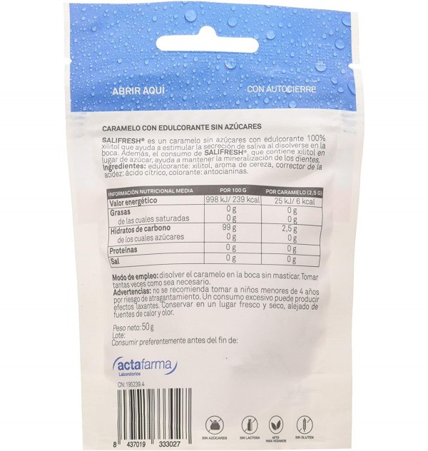 Salifresh (20 Caramelos Sabor Cereza)