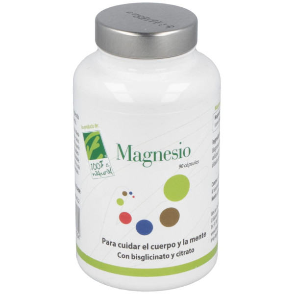 100% Natural Magnesio 90 Cápsulas