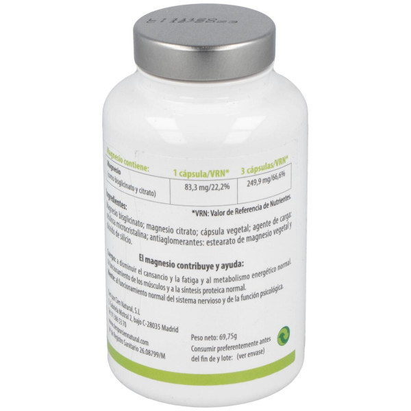 100% Natural Magnesio 90 Cápsulas