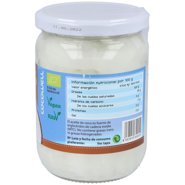 Aceite De Coco 500Ml.