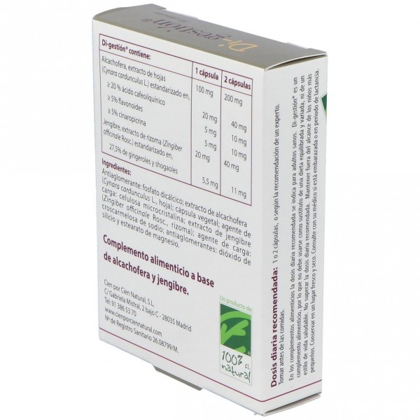 Cien Por Cien Natural Di-Gestion 30 Capsulas