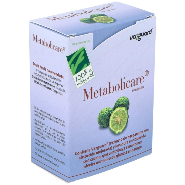 Cien Por Cien Natural Metabolicare 60 Capsulas