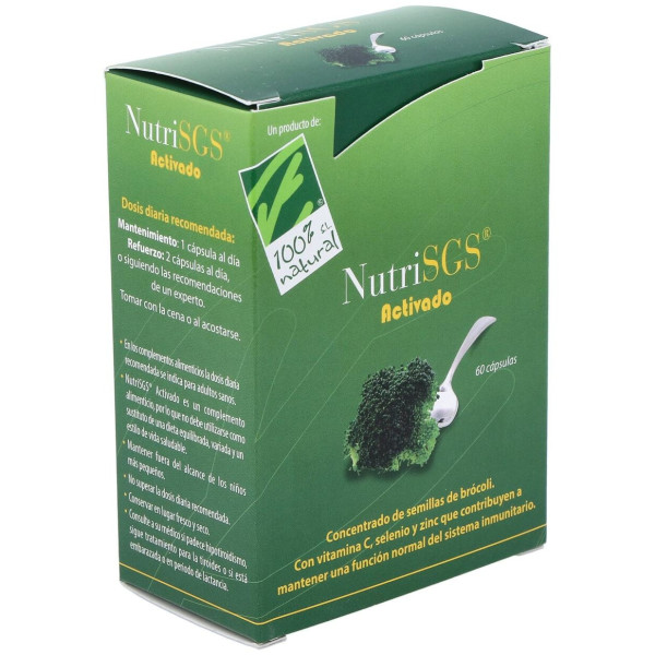 Cien Por Cien Natural Nutrisgs Activado 60 Cápsulas