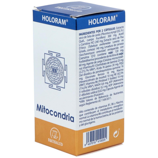Equisalud Holoram Mitocondria 60 Cápsulas